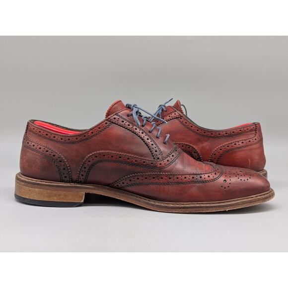 Mercanti Fiorentini Cuoio Italy Wingtip Oxford Shoes Ox Blood Size 10 M main image 8